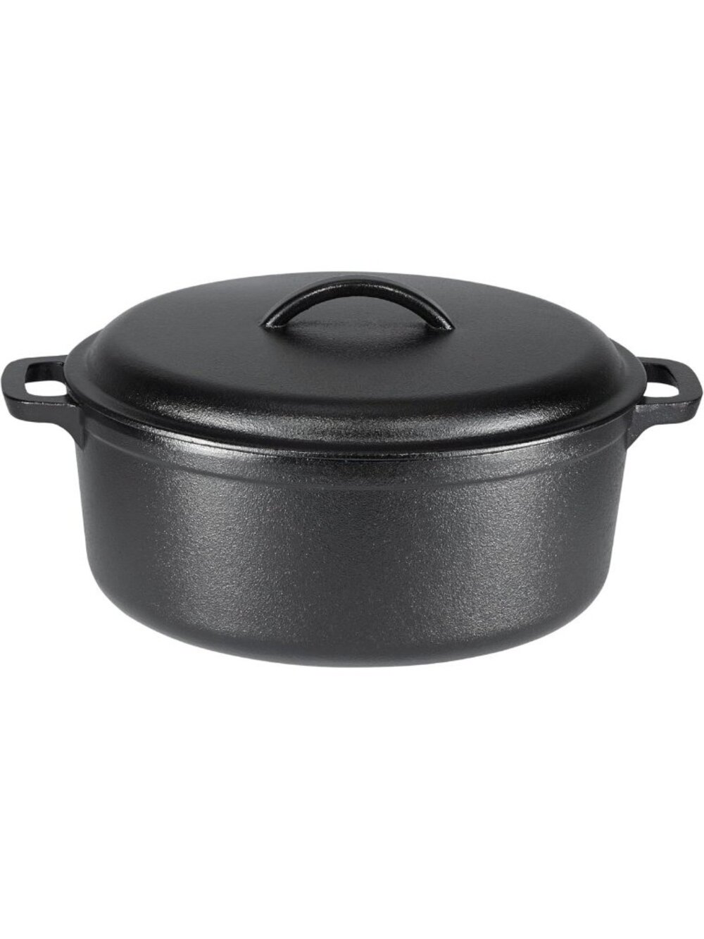 7-Quart Pre-Seasoned Cast Iron Dutch Oven Pot with Lid & Dual Handles